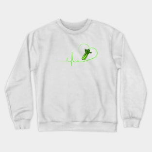 Celery Heartbeat Crewneck Sweatshirt